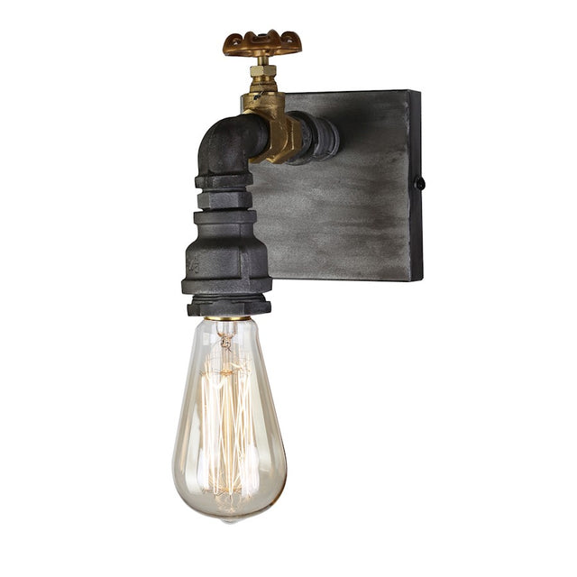 Artcraft American Industrial Wall Sconce Iron & Brass