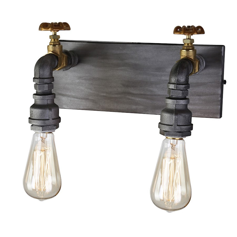 Artcraft American Industrial Wall Sconce Iron & Brass
