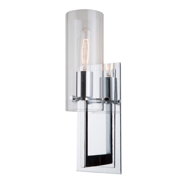 Artcraft Brinkley 1 Light Wall Sconce, Chrome