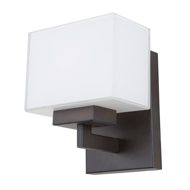 Artcraft Cube 1 Light Wall Sconce, Oil Rubbed Bronze