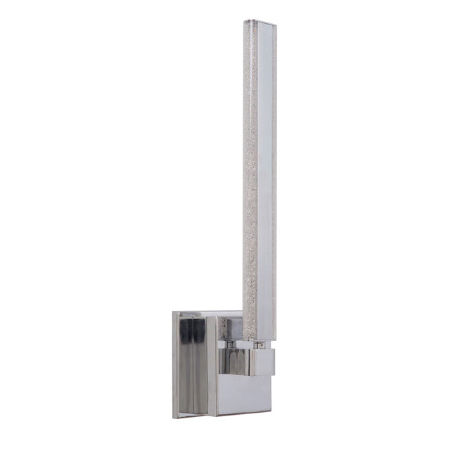 Craftmade Horizon 1 Arm LED Wall Sconce, Chrome w/Crystal Effect Acrylic