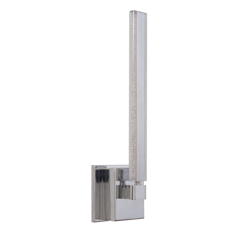 Craftmade Horizon 1 Arm LED Wall Sconce, Chrome w/Crystal Effect Acrylic
