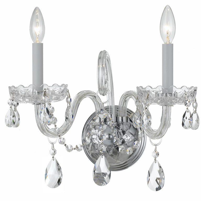 Crystorama Traditional Clear Crystal Sconce