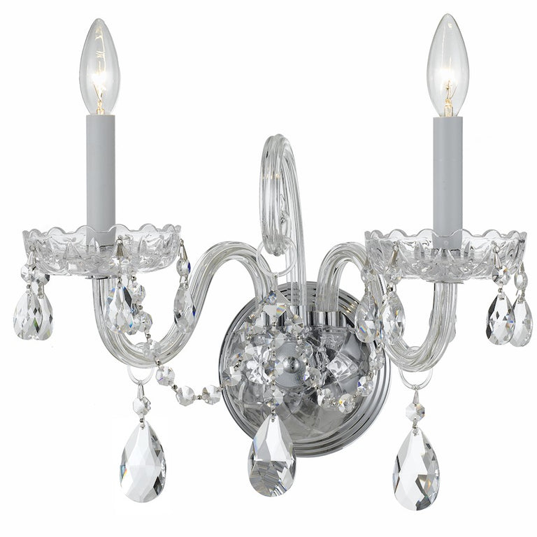 Crystorama Traditional Swarovski Crystal Wall Sconce
