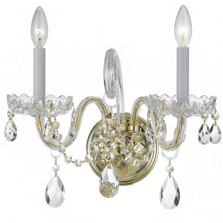 Crystorama Traditional Spectra Crystal Wall Sconce