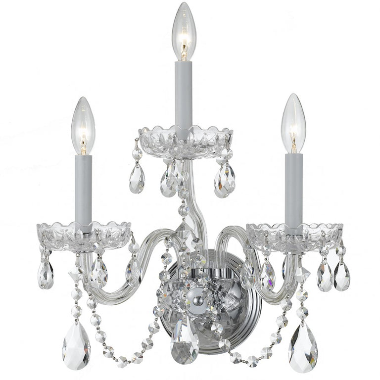 Crystorama Traditional Clear Crystal Sconce