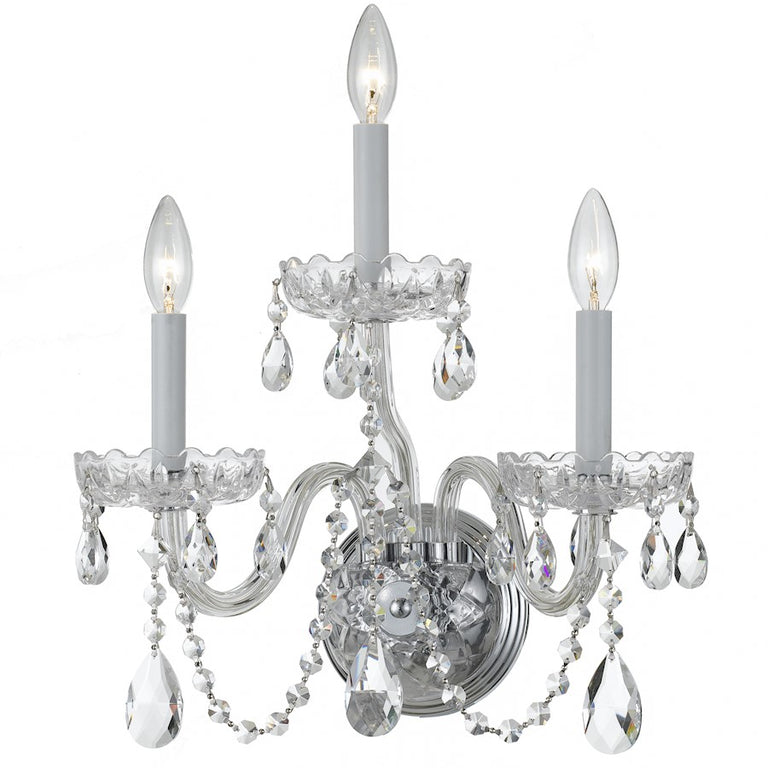 Crystorama Traditional Swarovski Crystal Wall Sconce