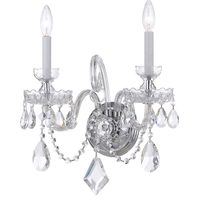 Crystorama Traditional Crystal Elements Crystal Wall Sconce