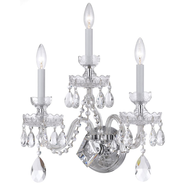 Crystorama Traditional Crystal Spectra Crystal Wall Sconce