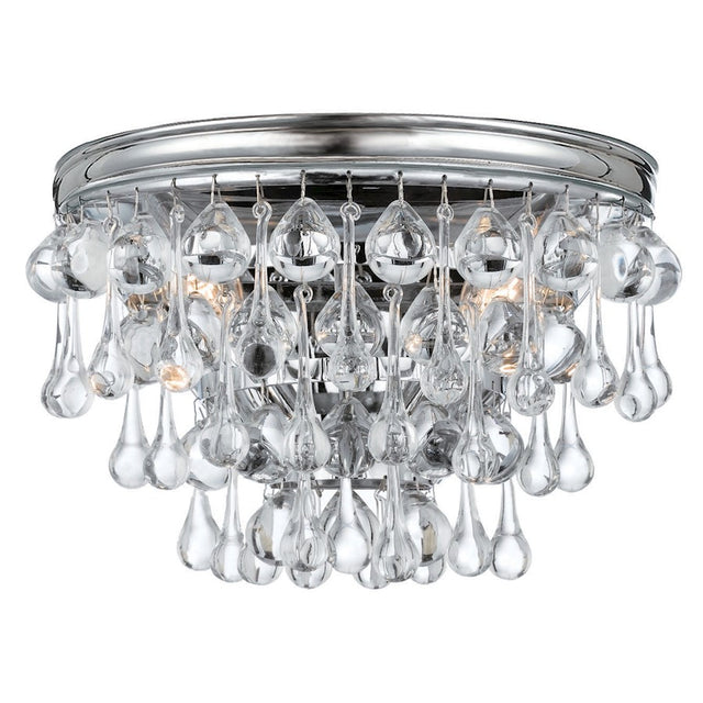 Crystorama Calypso 2 Light Chrome Sconce