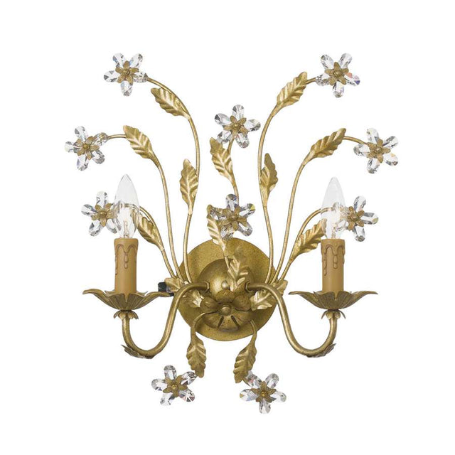 Crystorama Paris Flea Market Swarovski Spectra Crystal Wall Sconce