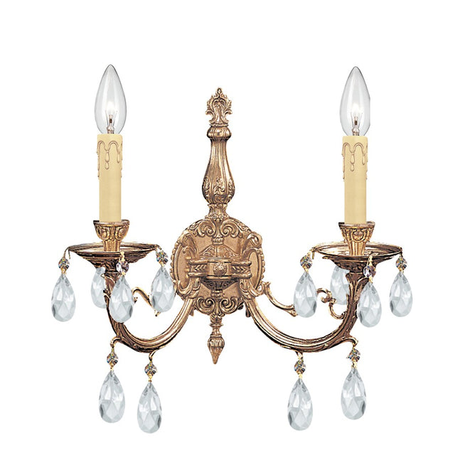 Crystorama Etta 2 Light Crystal Sconce