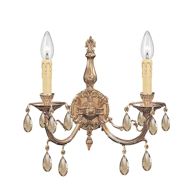 Crystorama Etta 2 Light Crystal Sconce