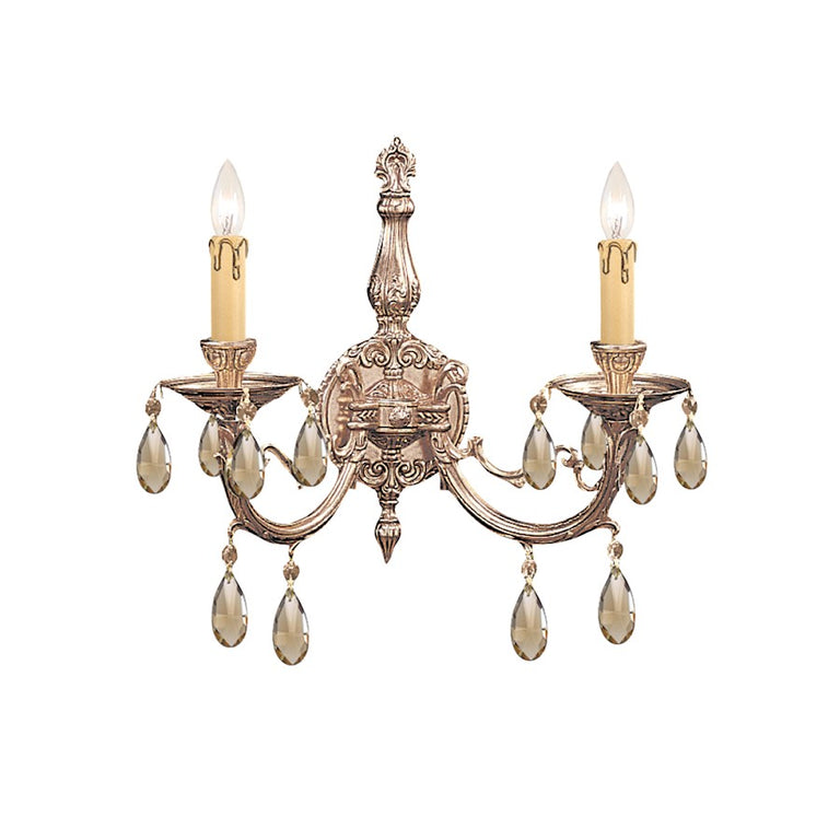 Crystorama Etta 2 Light Crystal Sconce