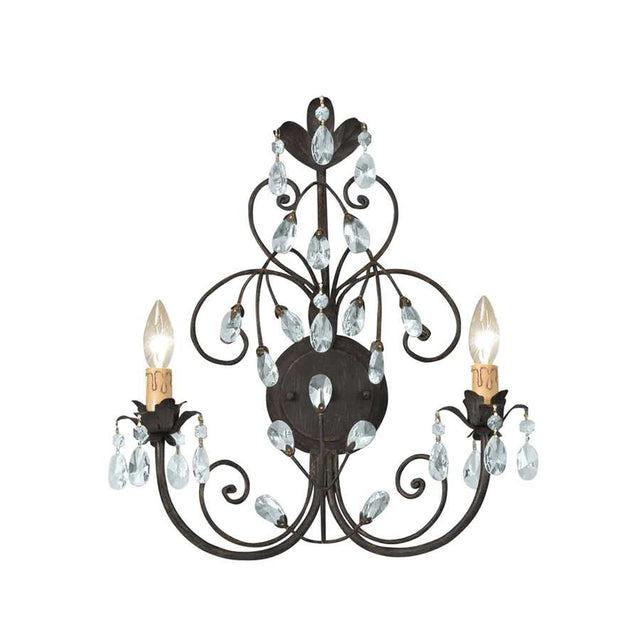 Crystorama Victoria Swarovski Spectra Crystal Wall Sconce