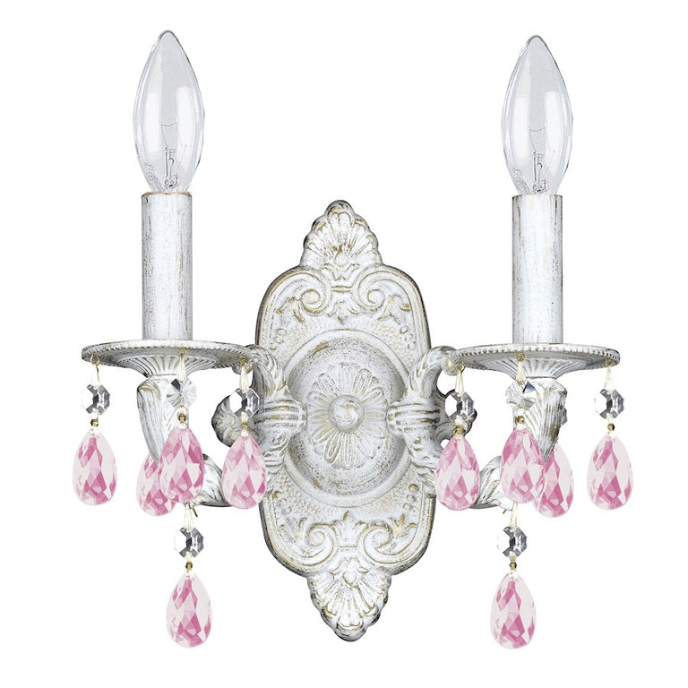 Crystorama Paris Market 2 Light Sconce