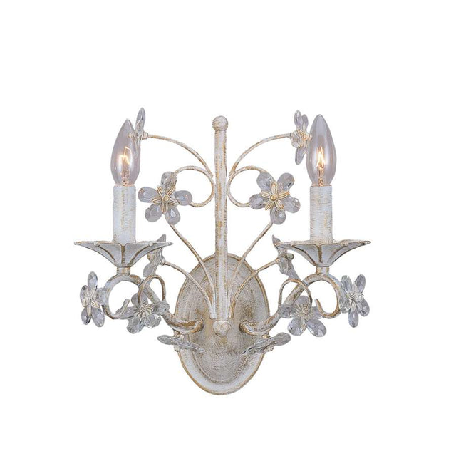 Crystorama Abbie Hand Cut Crystal Wall Sconce
