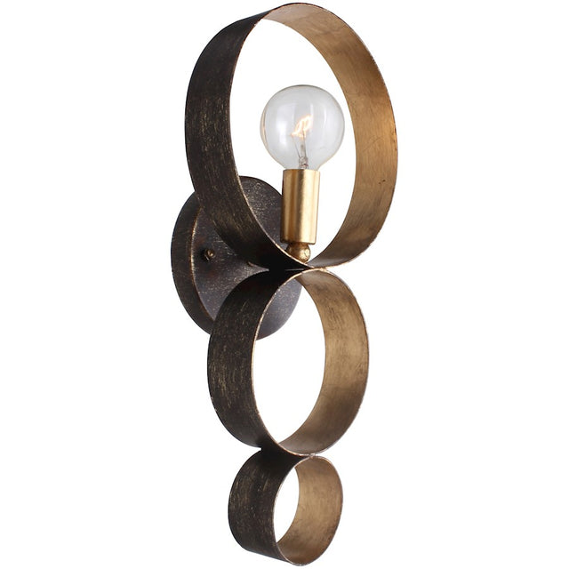 Crystorama Luna 1 Light Sphere Sconce