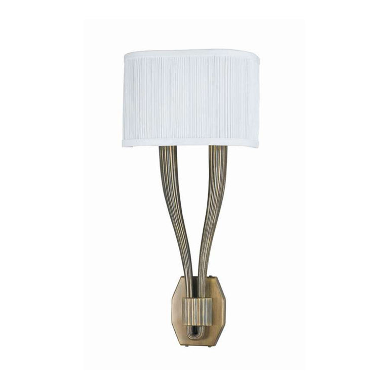 Crystorama Sterling Wall Sconce, Fabric Shade
