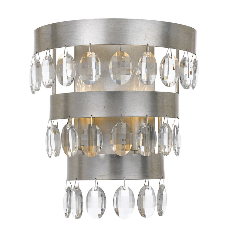 Crystorama Perla 2 Light Sconce