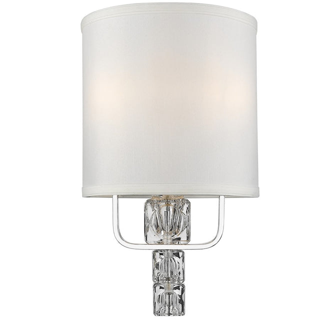 Crystorama Addison 3 Light Polished Chrome Sconce