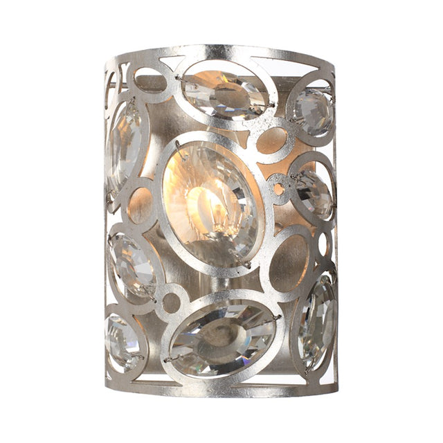 Crystorama Sterling 1 Light Distressed Twilight Sconce