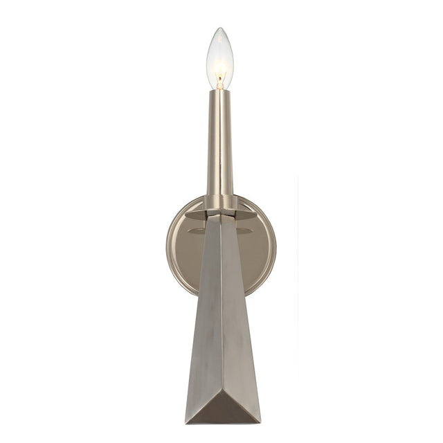 Crystorama Palmer Polished Nickel Sconce