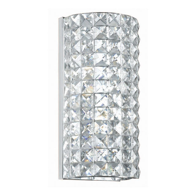 Crystorama Chelsea 2 Light Chrome Sconce