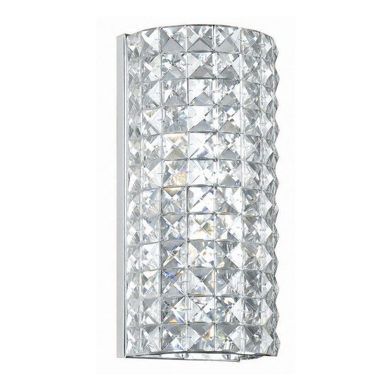 Crystorama Chelsea 2 Light Chrome Sconce