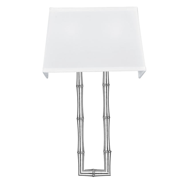 Crystorama Masefield 2 Light Antique Silver Sconce