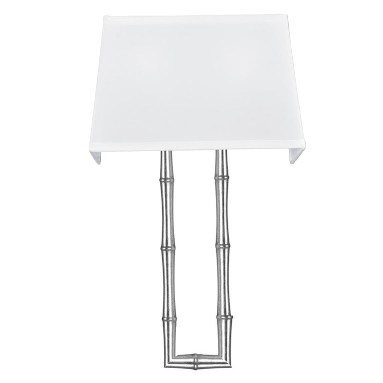 Crystorama Masefield 2 Light Antique Silver Sconce