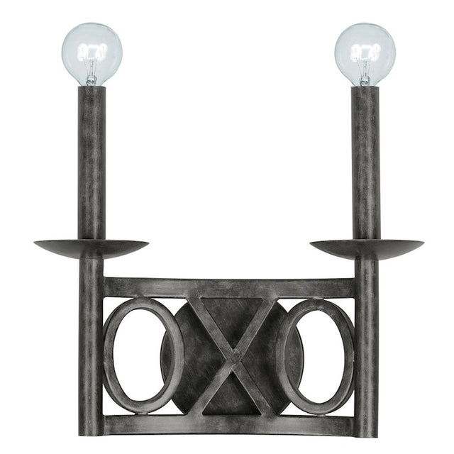 Crystorama Odette 2 Light English Bronze Sconce II