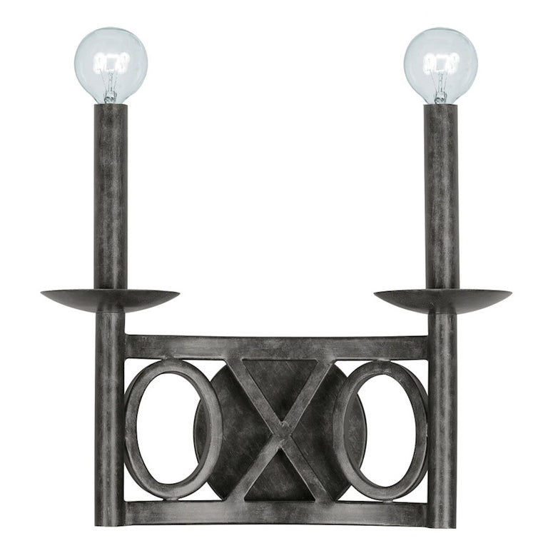 Crystorama Odette 2 Light English Bronze Sconce II