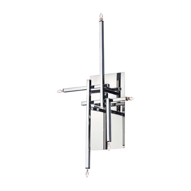 Dainolite 5 Light Wall Sconce, Polished Chrome