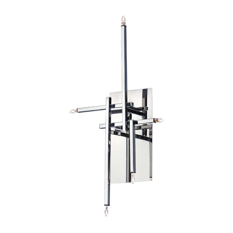 Dainolite 5 Light Wall Sconce, Polished Chrome
