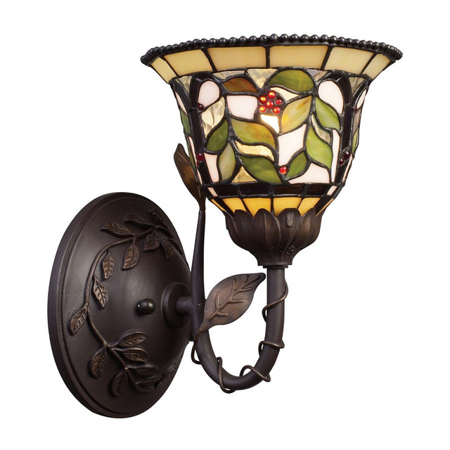 Elk Lighting Latham 1-Light Sconce, Tiffany Bronze w/ Highlight