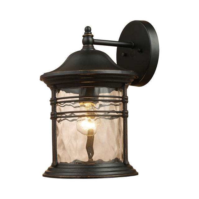 Elk Lighting Madison 1-Light Outdoor Sconce in Matte Black