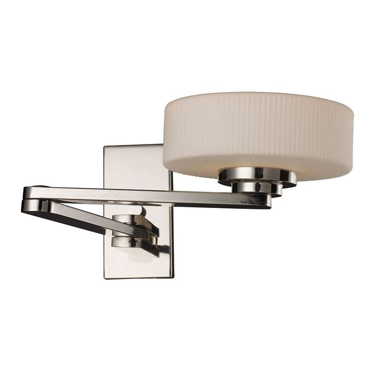 Elk Lighting Sousa 1-Light Swing arm Sconce in Polished Nickel