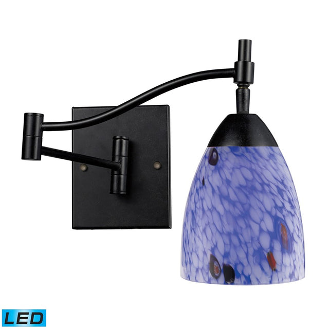 Elk Celina 1-Light Swingarm Sconce in Dark Rust