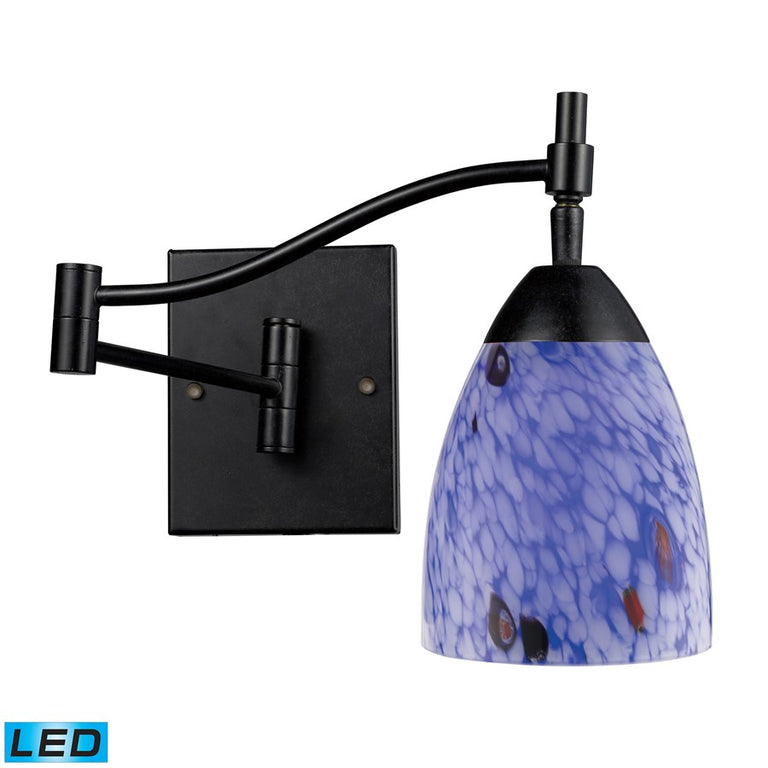 Elk Celina 1-Light Swingarm Sconce in Dark Rust