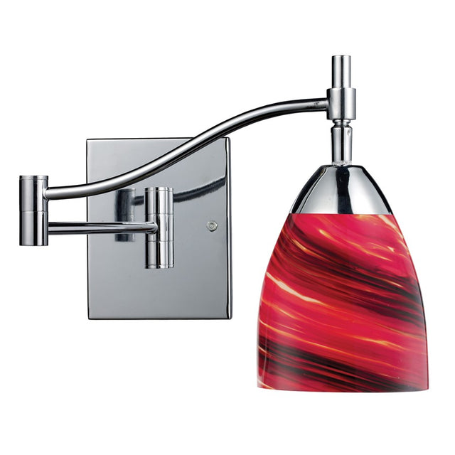 Elk Lighting Celina 1-Light Swing arm Sconce, Polished Chrome