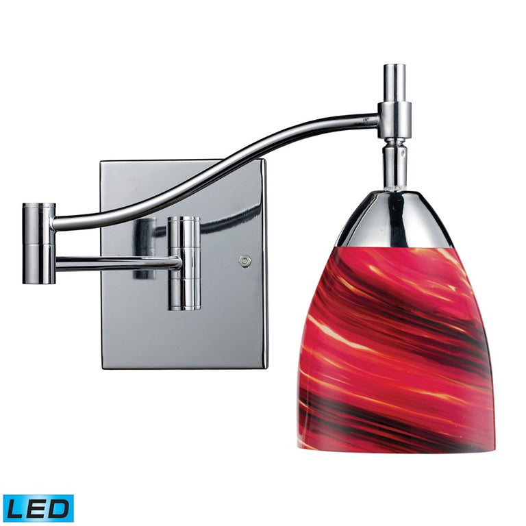 Elk Lighting Celina 1-Light Swing arm Sconce, Polished Chrome