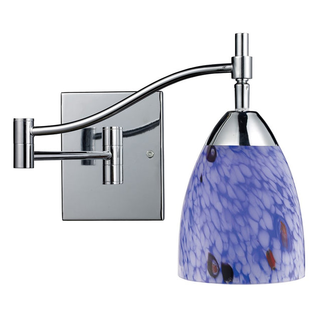 Elk Lighting Celina 1-Light Swing arm Sconce in Polished Chrome