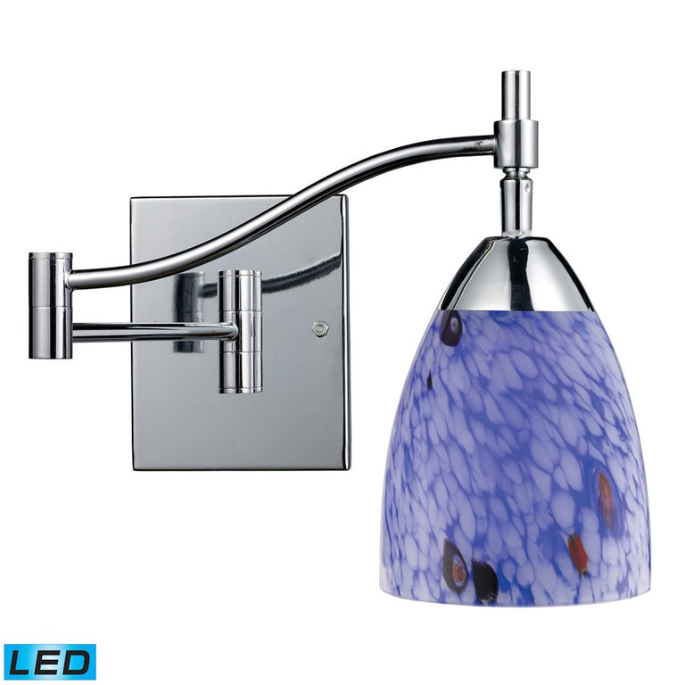 Elk Lighting Celina 1-Light Swing arm Sconce in Polished Chrome