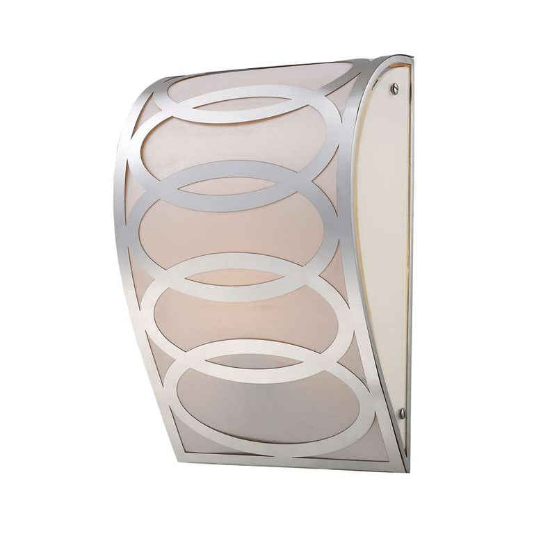 Elk Lighting Anastasia 1-Light Sconce in Polished Nickel