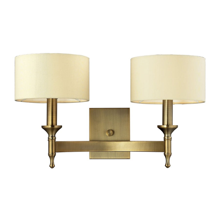 Elk Lighting Pembroke 2- Light Wall Sconce in Antique Brass