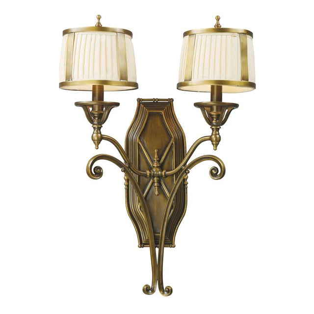 Elk Lighting Williamsport 2-Light Sconce in Vintage Brass Patina