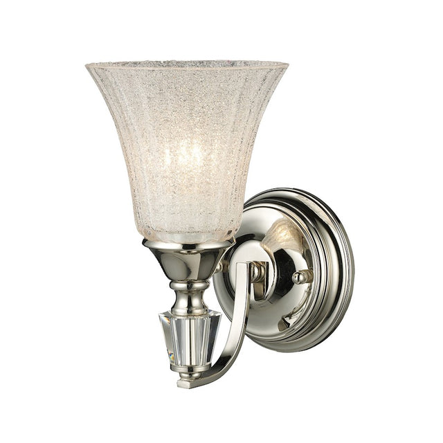 Elk Lighting Lincoln Square 1-Light Sconce in Polished Nickel