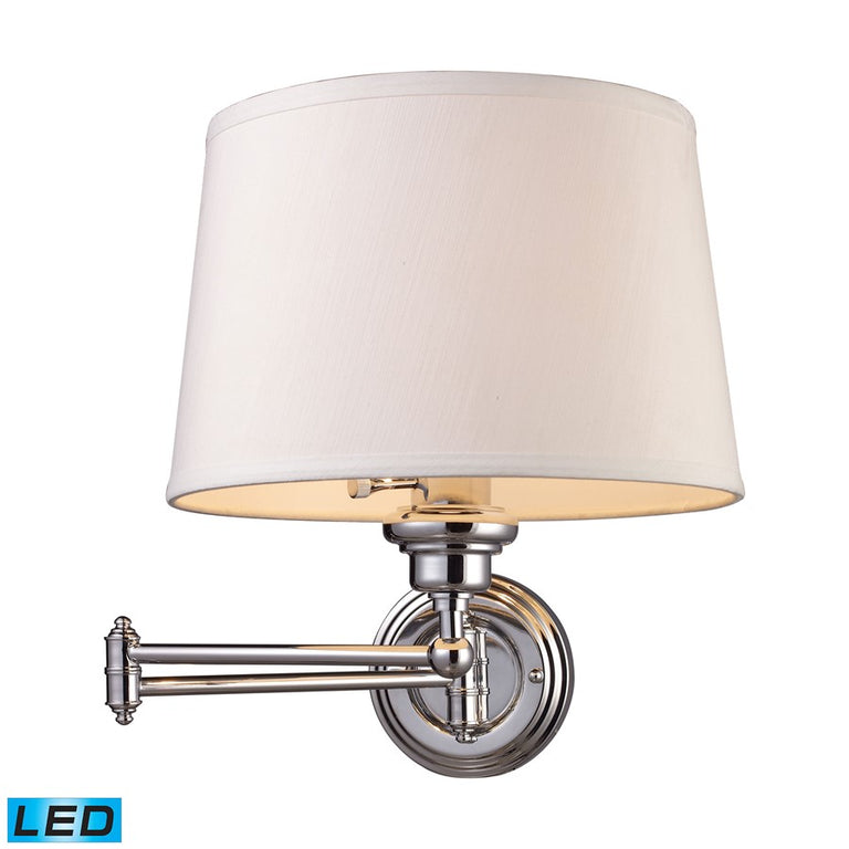 Elk Lighting Westbrook 1-Light Swing arm Sconce in Polished Chrome