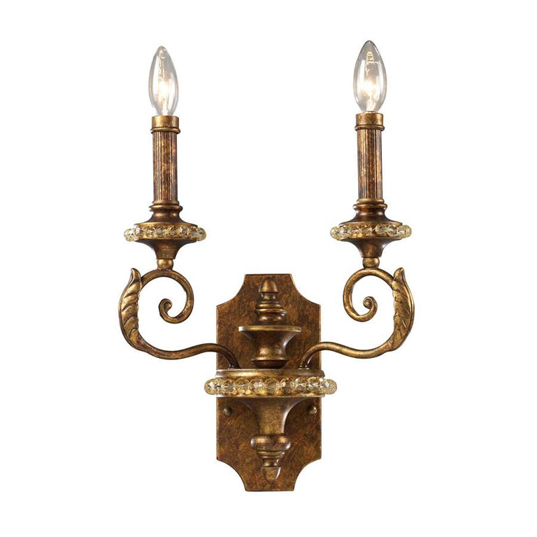 Elk Lighting Montavilla 2-Light Sconce in Spanish Bronze